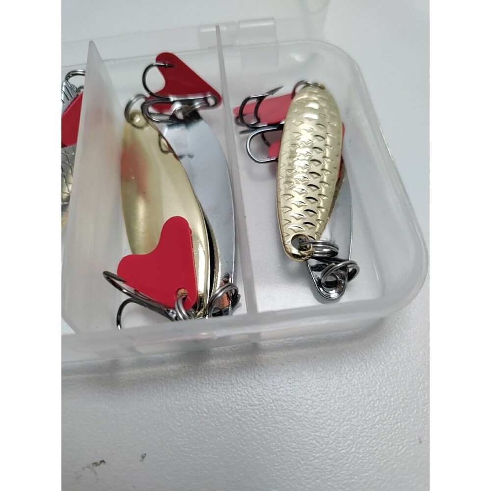 A 10 Piece Silver And Gold Spoon Lures For Bass Trout And More - Picture 6 of 7